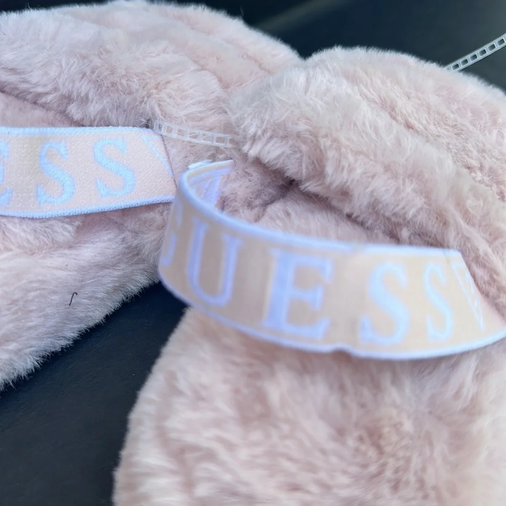 New GUESS Liddie Faux-Fur Slippers SZ 11